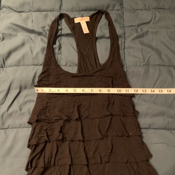 Black Ruffled Tank Top - Picture 5 of 5